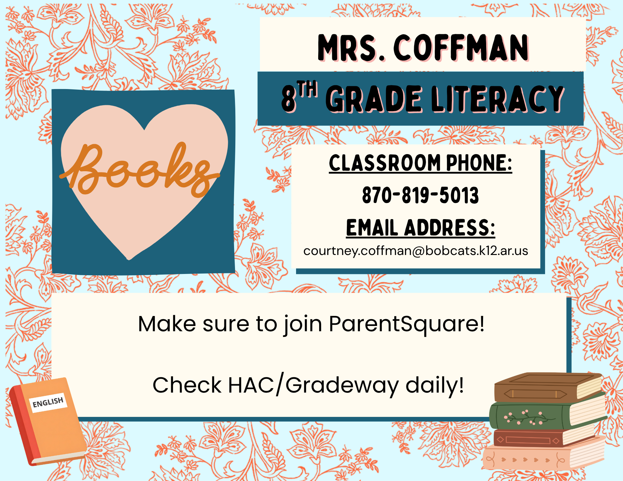 Mrs. coffman 8th grade website page